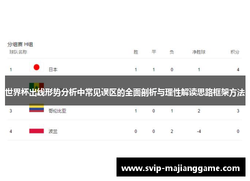 世界杯出线形势分析中常见误区的全面剖析与理性解读思路框架方法 世界杯出线形势分析中常见误区的全面剖析与理性解读思路框架方法